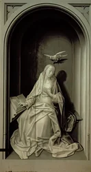 Die Jungfrau der Verkündigung, aus dem Portinari-Triptychon, ca. 1479